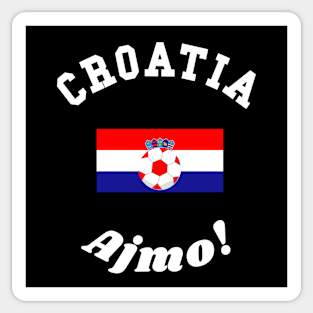 ⚽ Croatia Soccer, Zastava Hrvatske Flag, Ajmo! Team Spirit Sticker